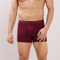 Soft Waistband - Premium Cotton Modal Spandex Trunk - M117 -  Burgundy