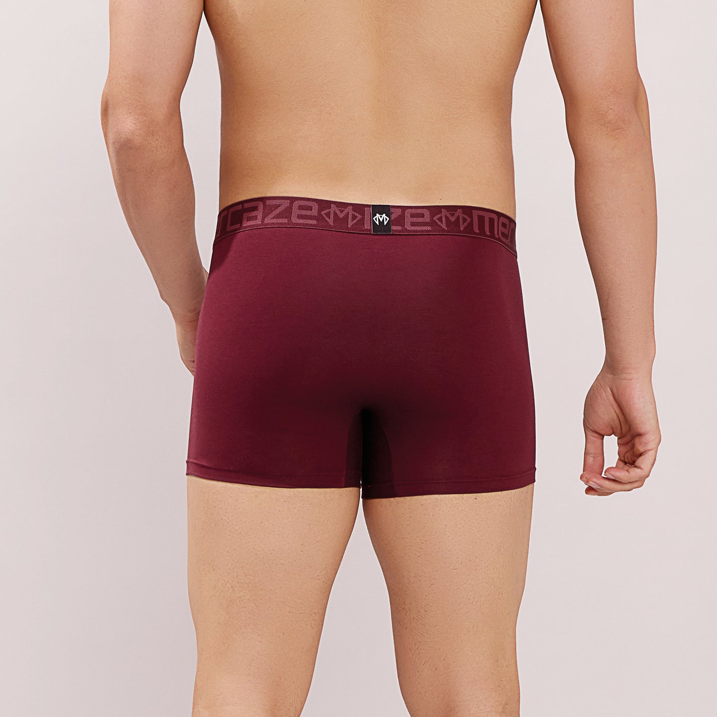 Soft Waistband - Premium Cotton Modal Spandex Trunk - M117 -  Burgundy
