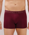 Soft Waistband - Premium Cotton Modal Spandex Trunk - M117 -  Burgundy