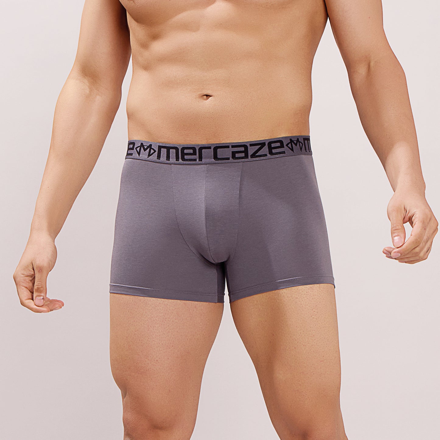 Soft Waistband - Premium Cotton Modal Spandex Trunk - M117 - Dark Grey