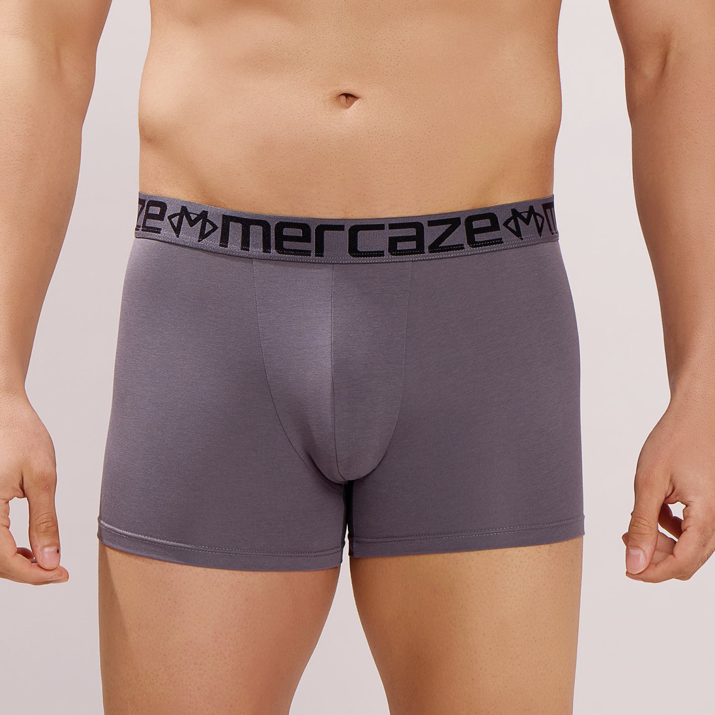 Soft Waistband - Premium Cotton Modal Spandex Trunk - M117 - Dark Grey
