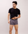 Soft Waistband - Premium Cotton Modal Spandex Trunk - M117 - Dark Grey