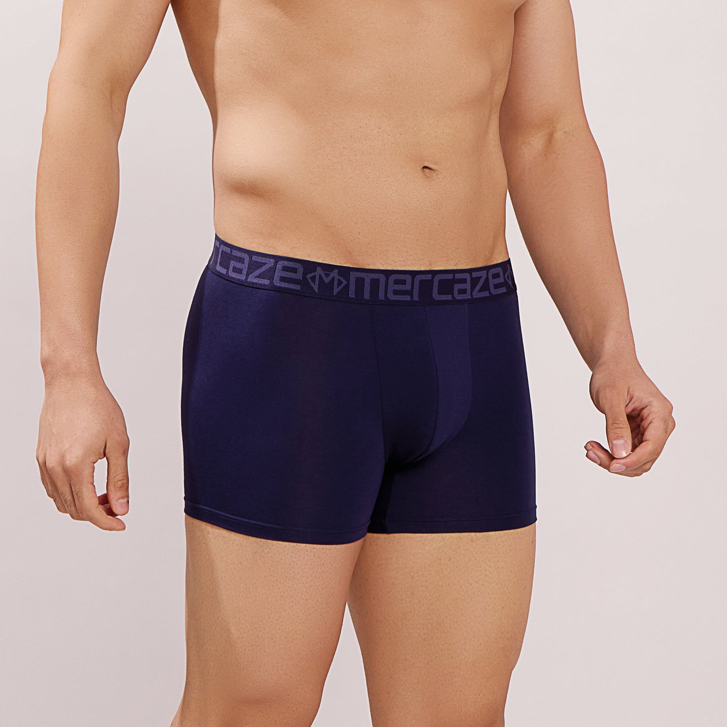 Soft Waistband - Premium Cotton Modal Spandex Trunk - M117 - Navy