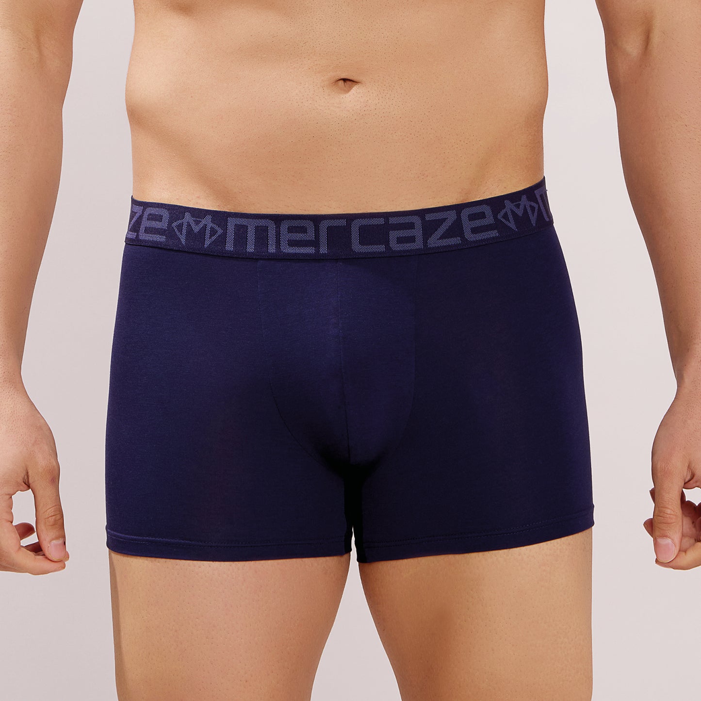 Soft Waistband - Premium Cotton Modal Spandex Trunk - M117 - Navy