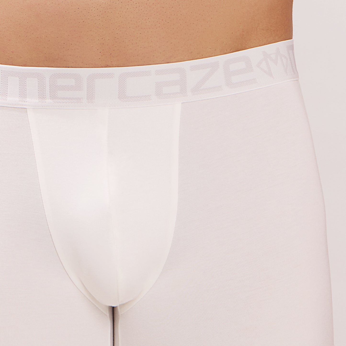 Soft Waistband - Premium Cotton Modal Spandex Trunk - M117 -  White