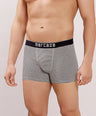 Breathable Comfort Fit – Super Combed Cotton Spandex Striped Trunk  – M121 – Grey