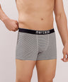 Breathable Comfort Fit – Super Combed Cotton Spandex Striped Trunk  – M121 – Grey