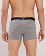 Breathable Comfort Fit – Super Combed Cotton Spandex Striped Trunk  – M121 – Grey