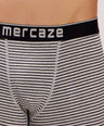 Breathable Comfort Fit – Super Combed Cotton Spandex Striped Trunk  – M121 – Grey