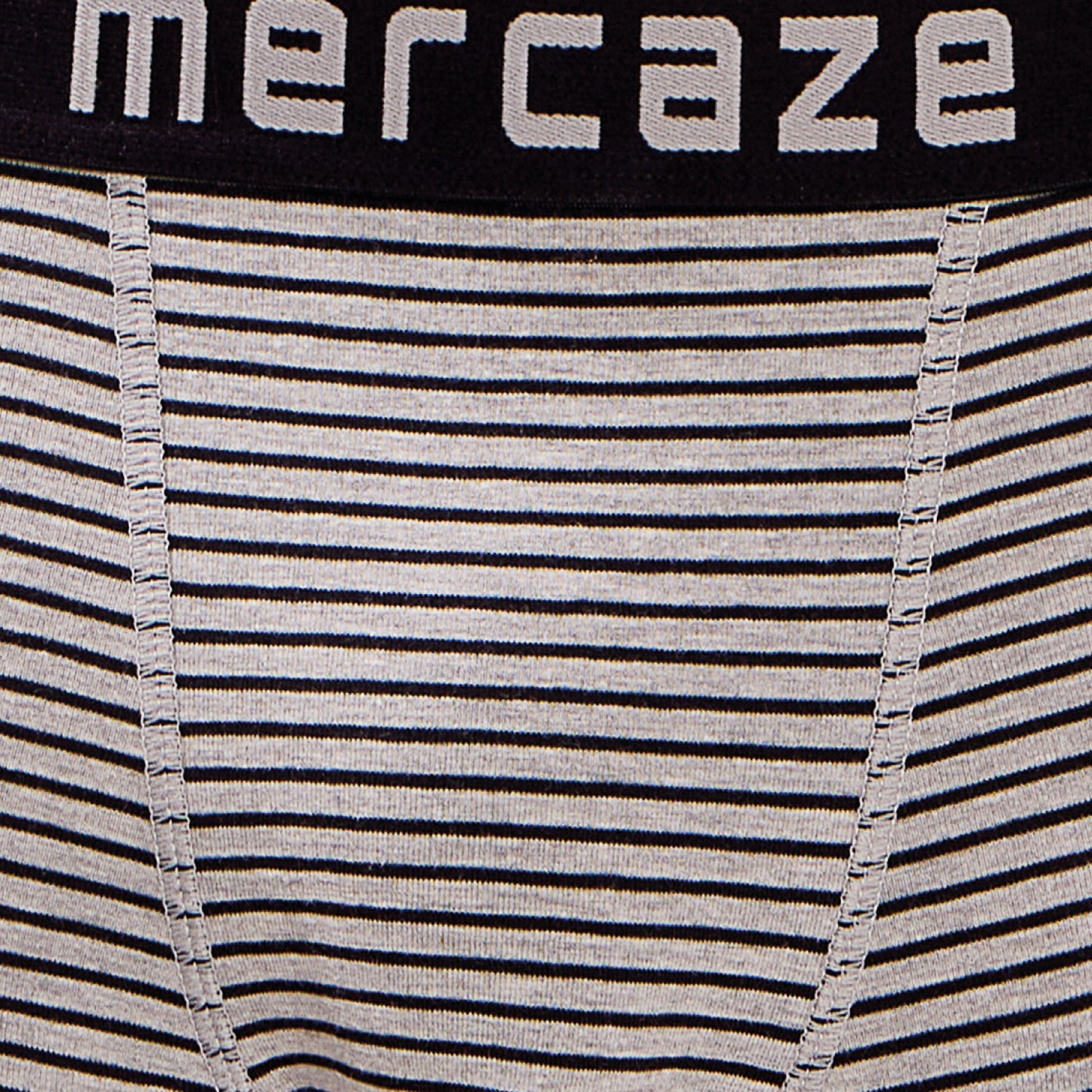 Breathable Comfort Fit – Super Combed Cotton Spandex Striped Trunk  – M121 – Grey