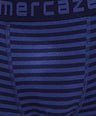 Breathable Comfort Fit – Super Combed Cotton Spandex Striped Trunk  – M121 – Indigo