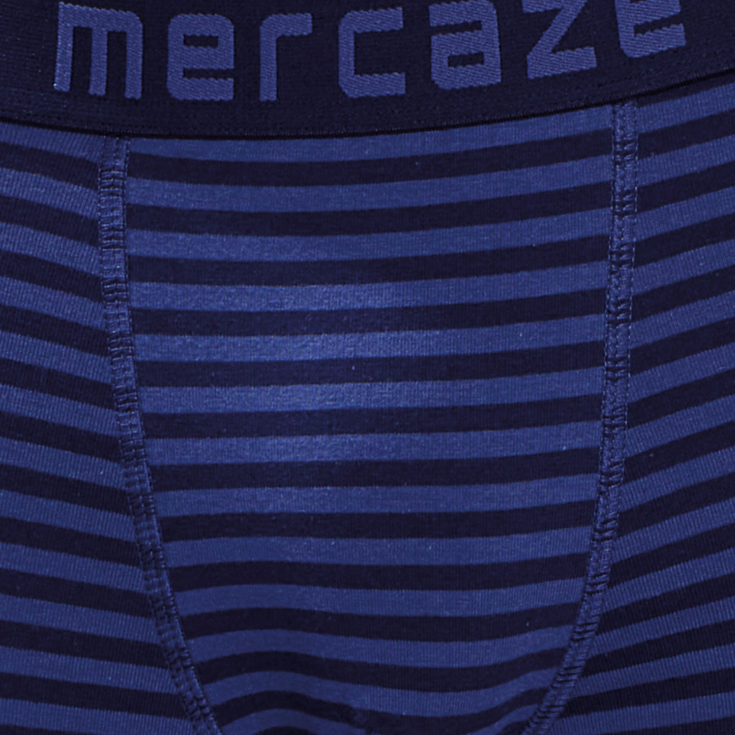 Breathable Comfort Fit – Super Combed Cotton Spandex Striped Trunk  – M121 – Indigo