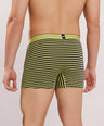 Breathable Comfort Fit – Super Combed Cotton Spandex Striped Trunk  – M121 – Lime