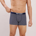 Breathable Comfort Fit – Super Combed Cotton Spandex Striped Trunk  – M121 – Navy
