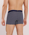 Breathable Comfort Fit – Super Combed Cotton Spandex Striped Trunk  – M121 – Navy