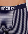 Breathable Comfort Fit – Super Combed Cotton Spandex Striped Trunk  – M121 – Navy