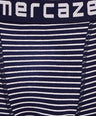 Breathable Comfort Fit – Super Combed Cotton Spandex Striped Trunk  – M121 – Navy