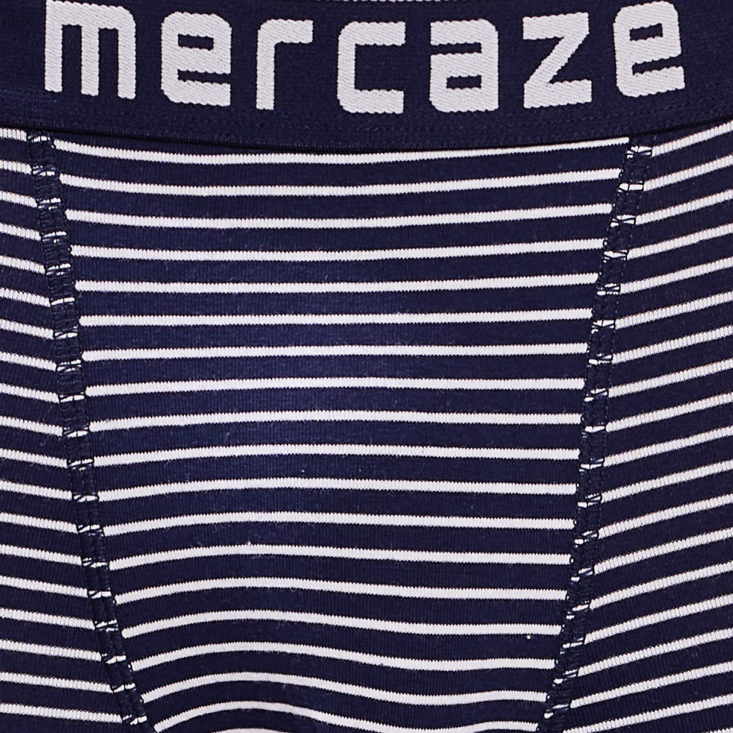 Breathable Comfort Fit – Super Combed Cotton Spandex Striped Trunk  – M121 – Navy