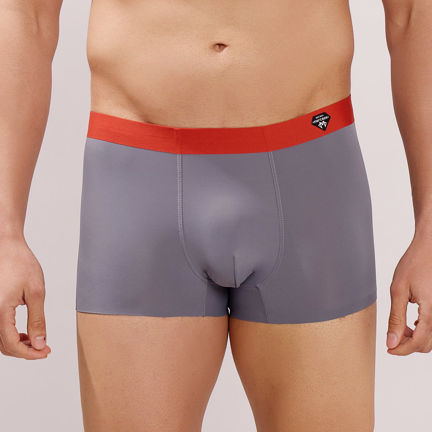 Seamless Ultra-Stretch Comfort – Microfiber Nylon Spandex Trunk – M122 – Dark Grey