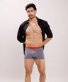 Seamless Ultra-Stretch Comfort – Microfiber Nylon Spandex Trunk – M122 – Dark Grey