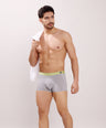 Seamless Ultra-Stretch Comfort – Microfiber Nylon Spandex Trunk – M122 – Light Grey