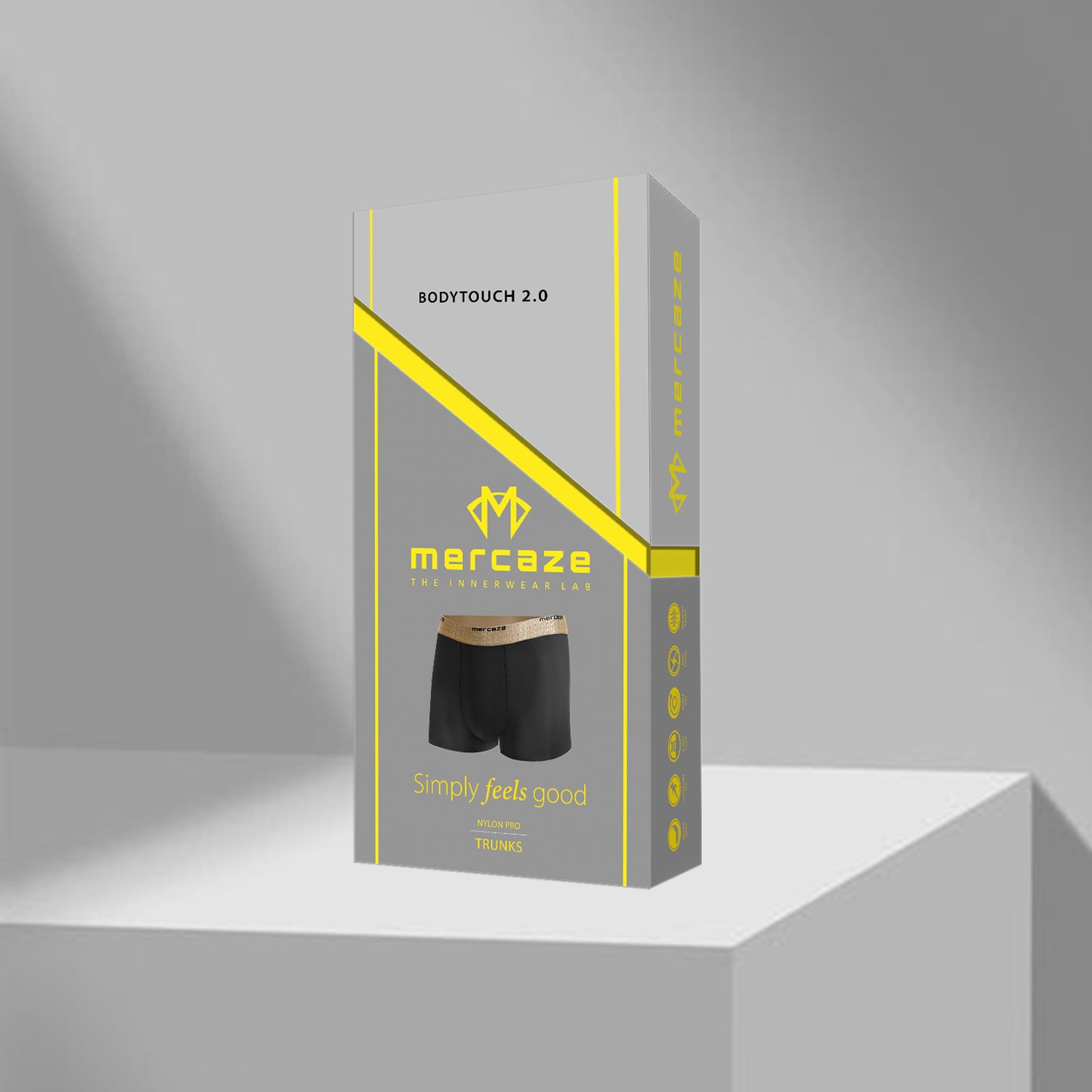 High-Stretch Performance Comfort – Micro Fibre Nylon Trunk – M112 – Black